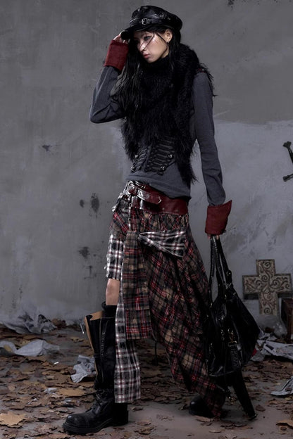 Vintage Fringe Triangle Scarf