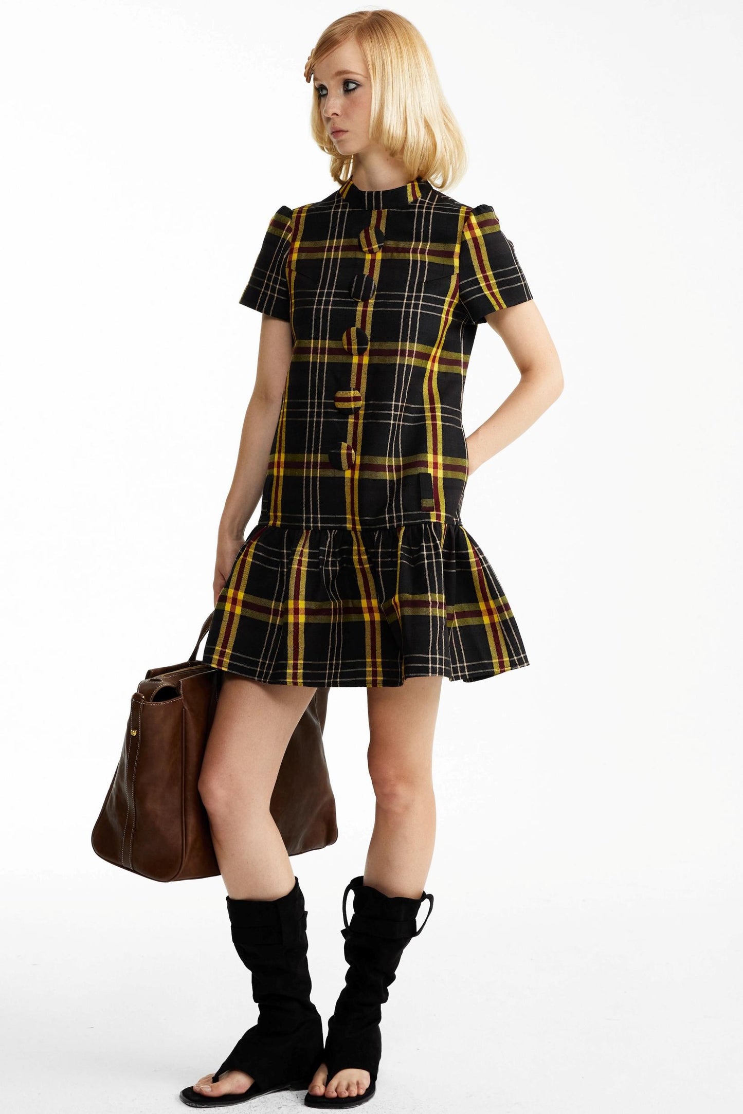 Fall Check Dress