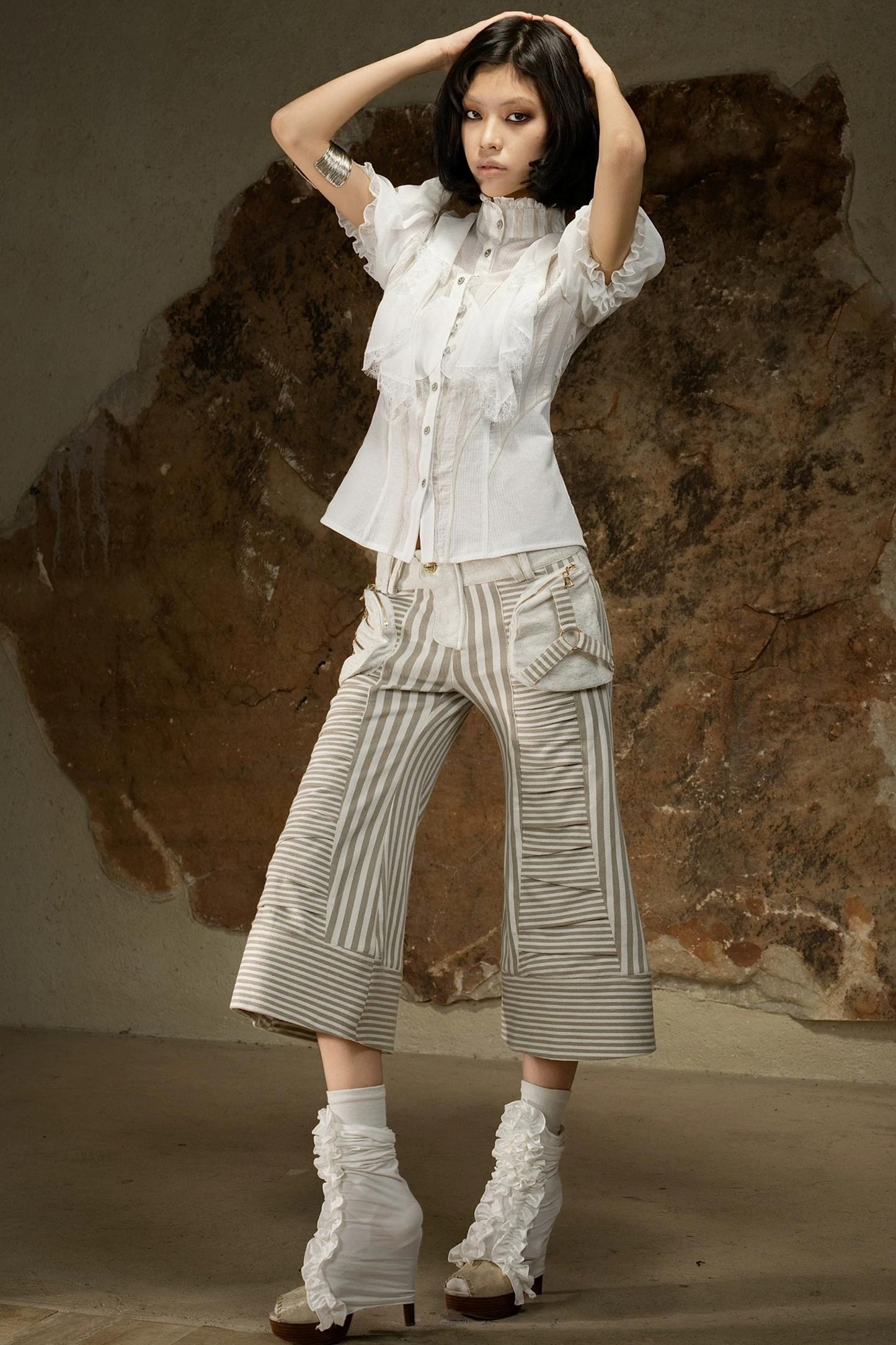 Dark Punk Cropped Pants