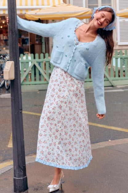 Blue French Pastoral Dress Set-Up