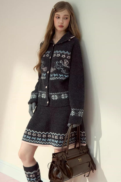 Knit Elegance Jacket Set-Up