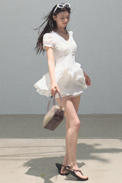 Blue Hour V-neck Dress