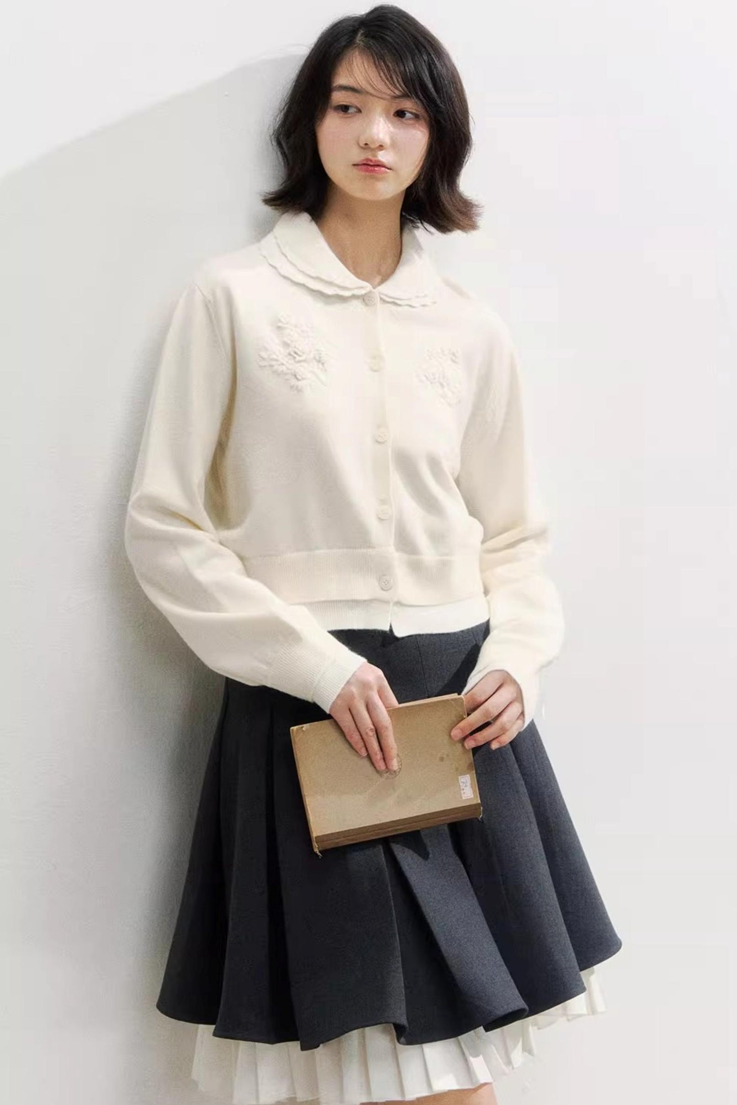 Sunset Rose Crochet Sweater