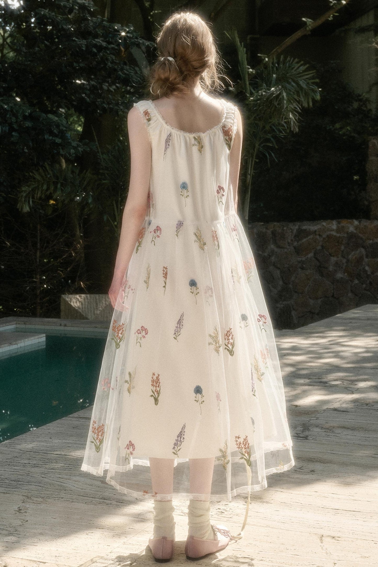 Double Layer Halter Dress