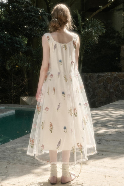 Double Layer Halter Dress