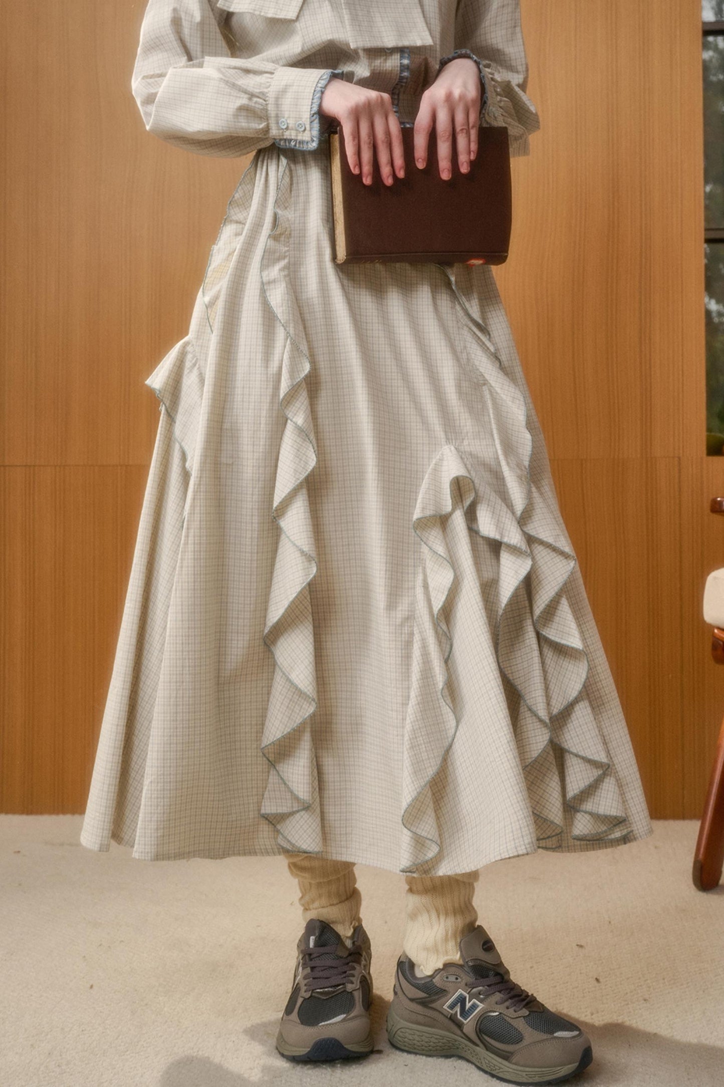 Gentle Wind Cotton Top & Skirt Set-Up