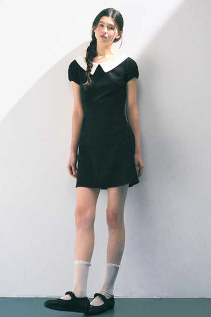 Vintage Doll Collar Midi Dress