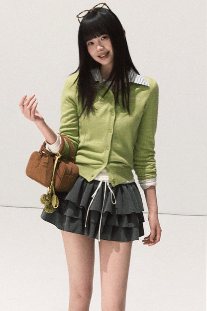 Slim Fit Wool Knit Top