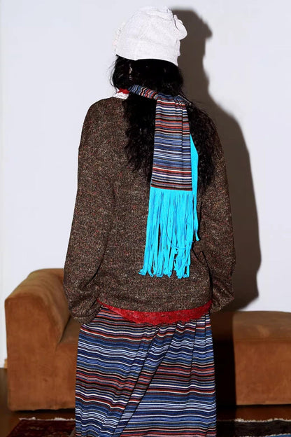 Retro Lace Knitted Cardigan