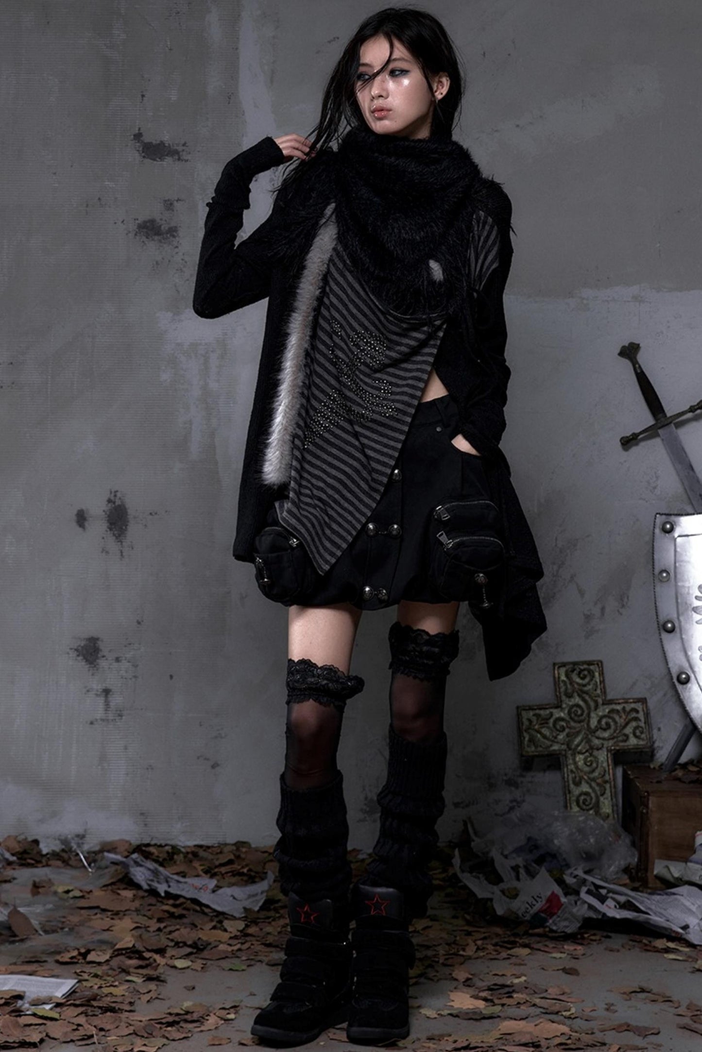 Court Street Leather Skirt