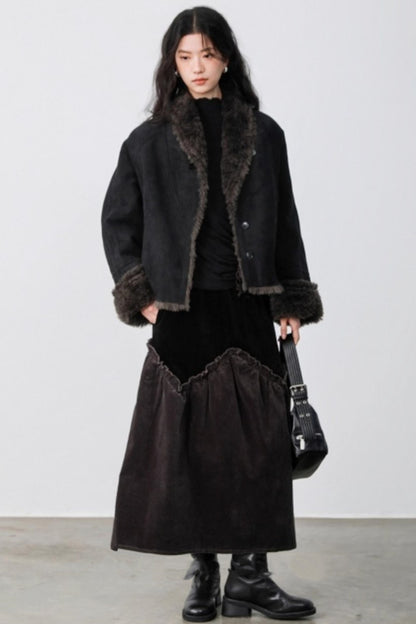 Dark Night Ruffle Top