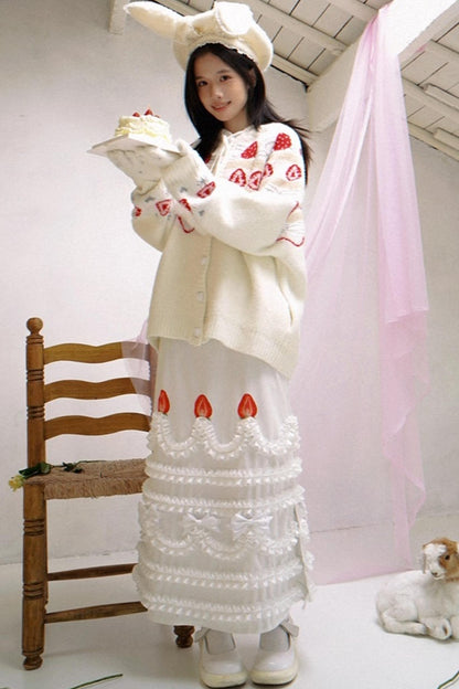 Happy Strawberry Cake Skirt