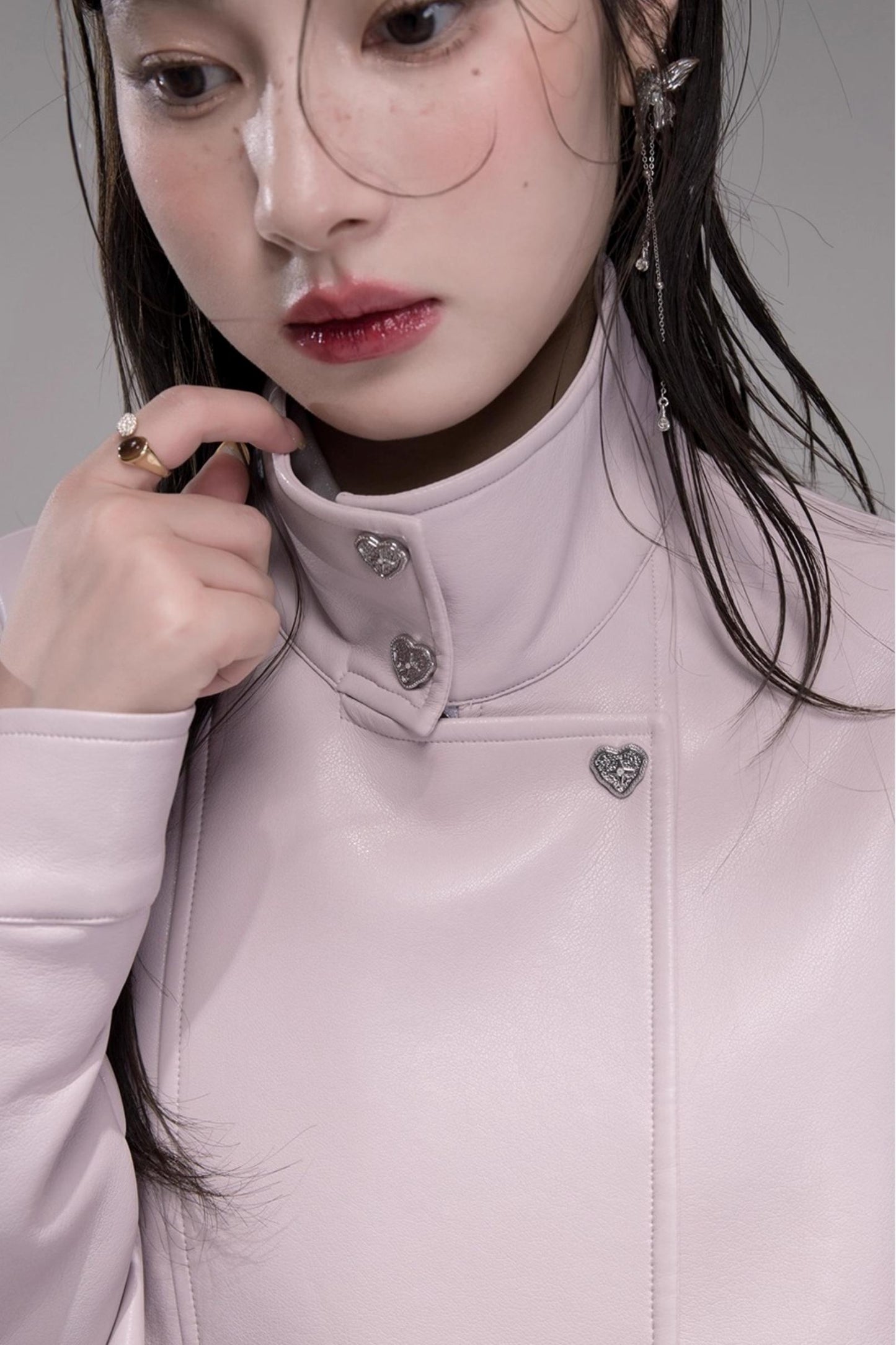 Rio Mist Purple Leather Jacket