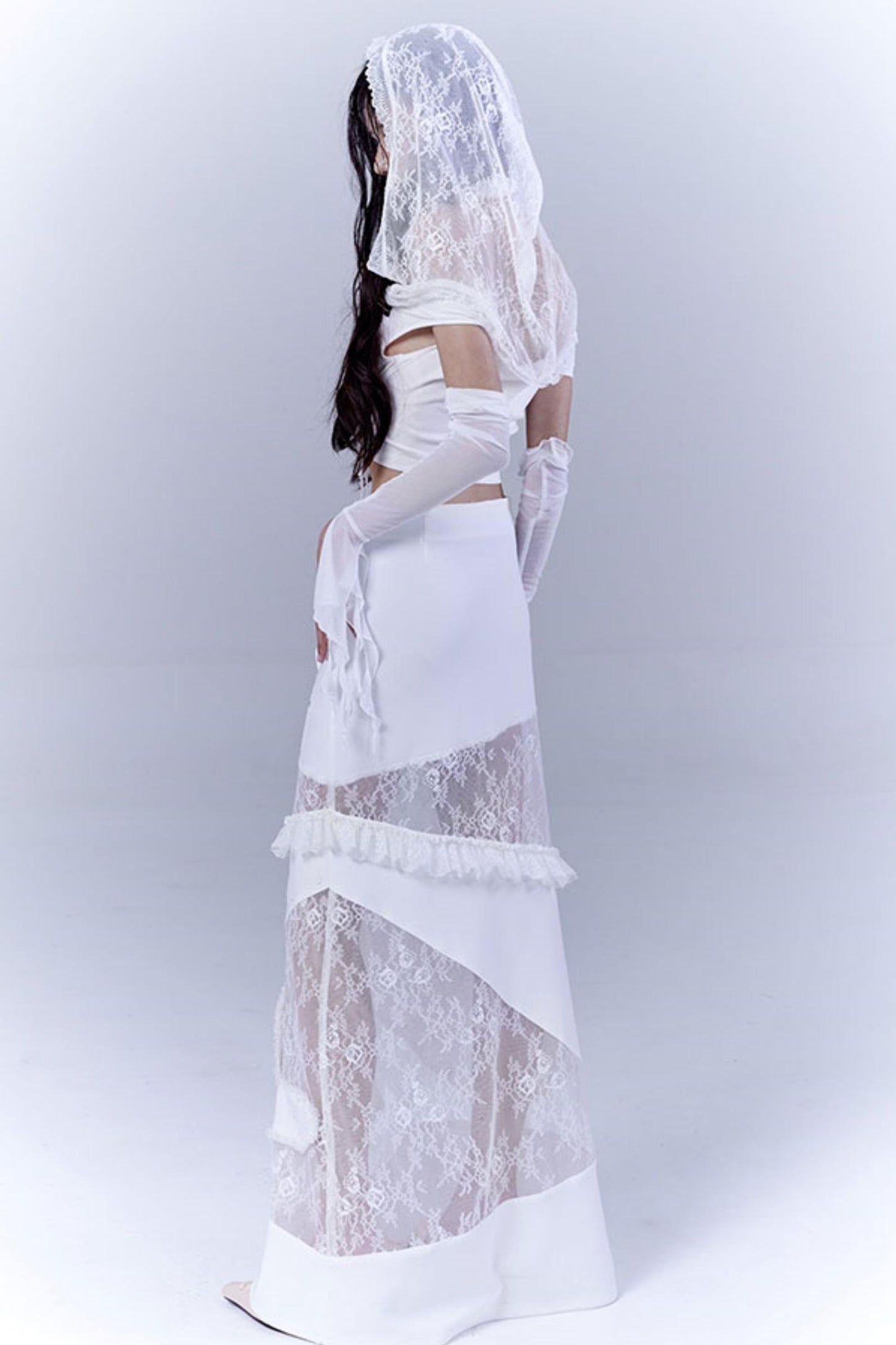 Ethereal White Lace Dream Hoodie