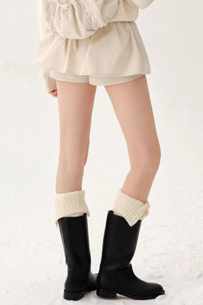 Warm Wool Blend Knit Socks