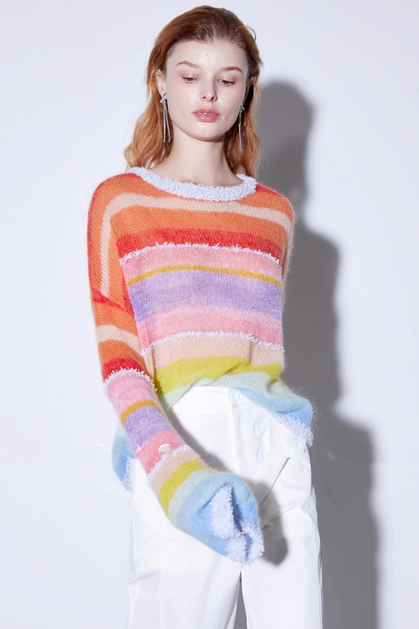 Super Soft Mohair Wool Knitted Sweater