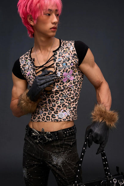 Leopard Print Strappy Top