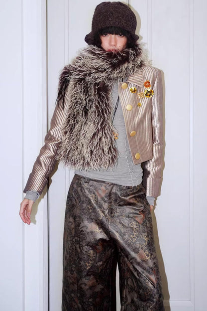 Gold Silk Glitter Jacket