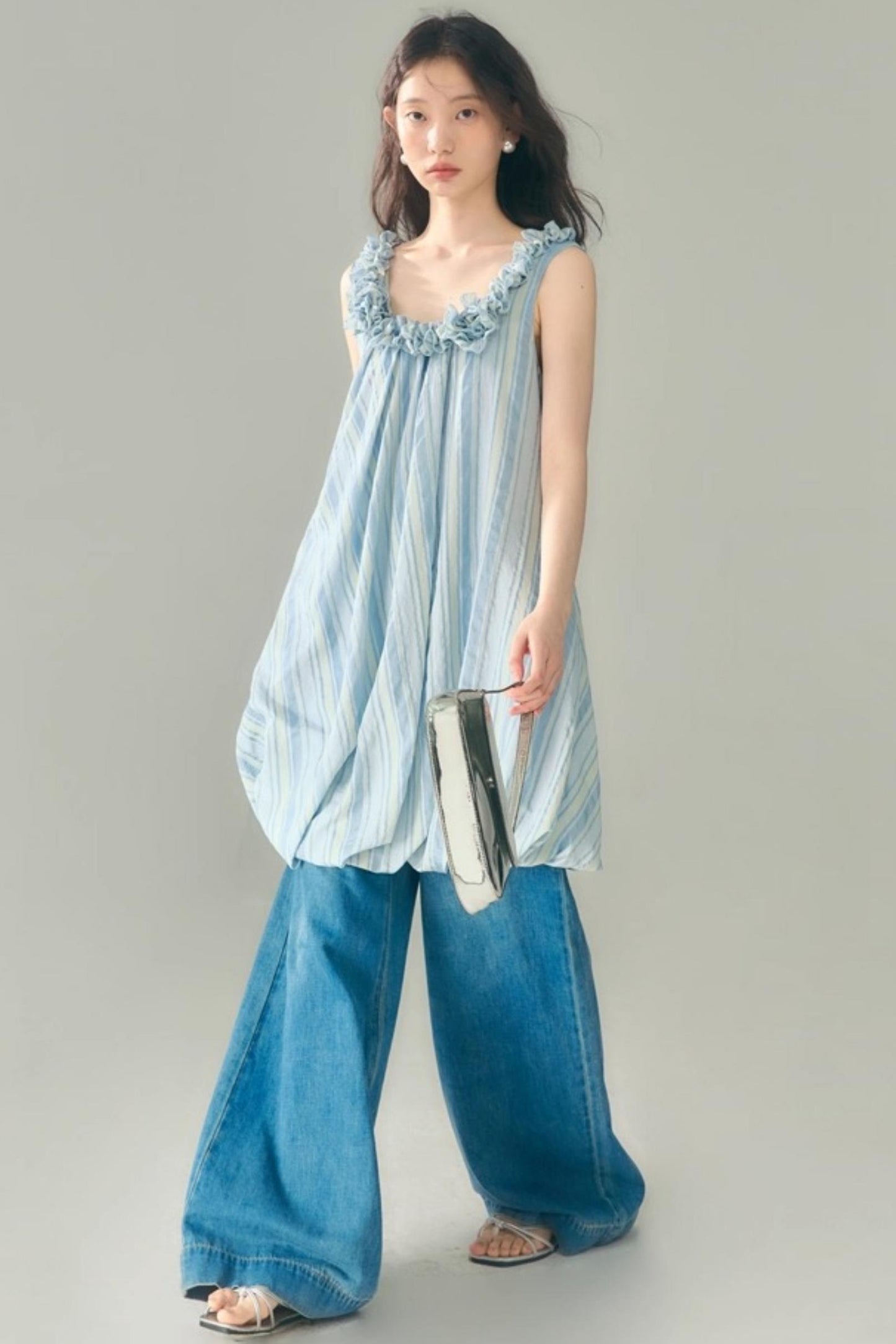 U-Neck Embroidered Dress