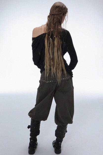 Distressed Harlem Equestrian Pants