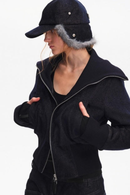 Furry Baseball Cap with Ear Protection