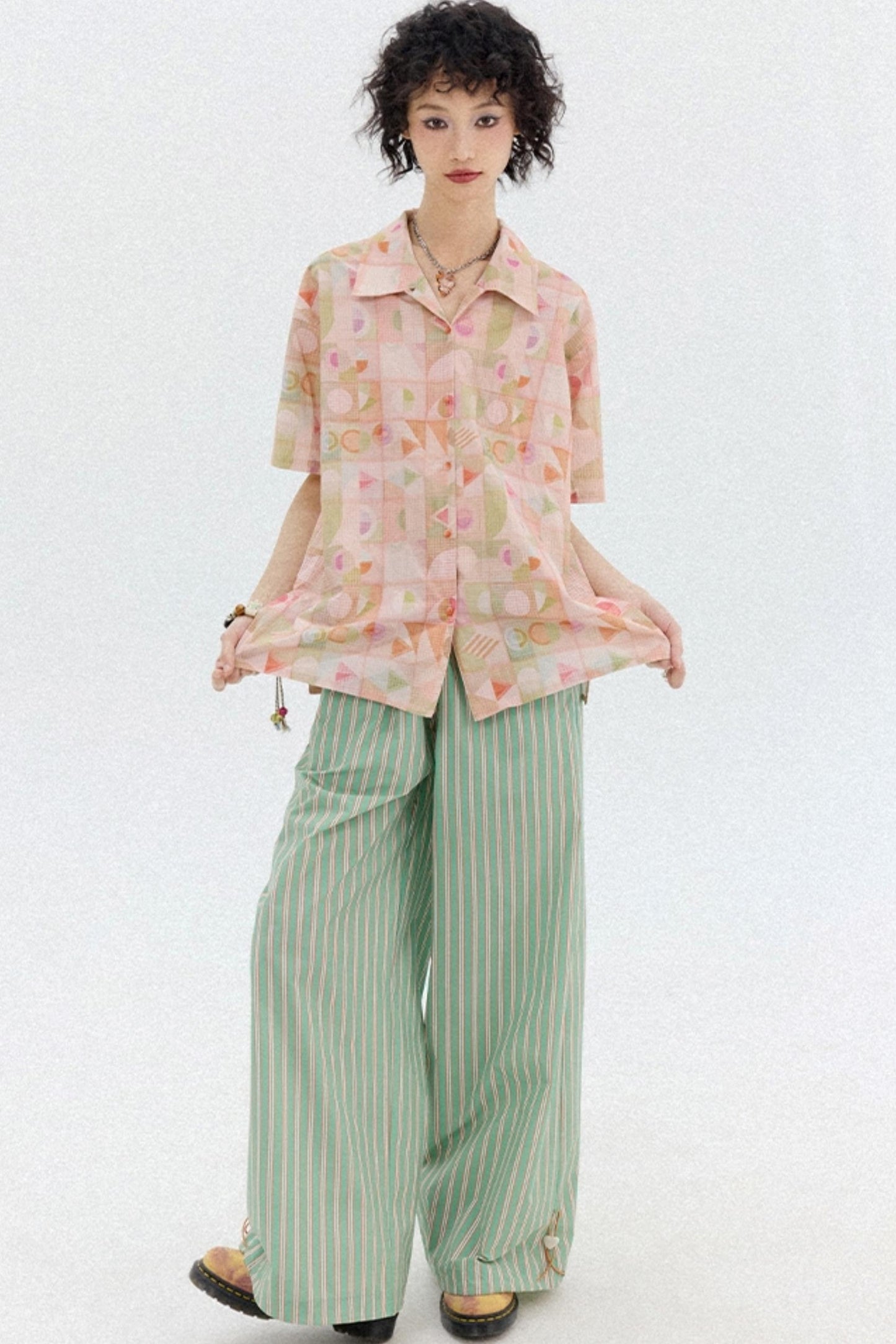 Summer Geometric Blouse