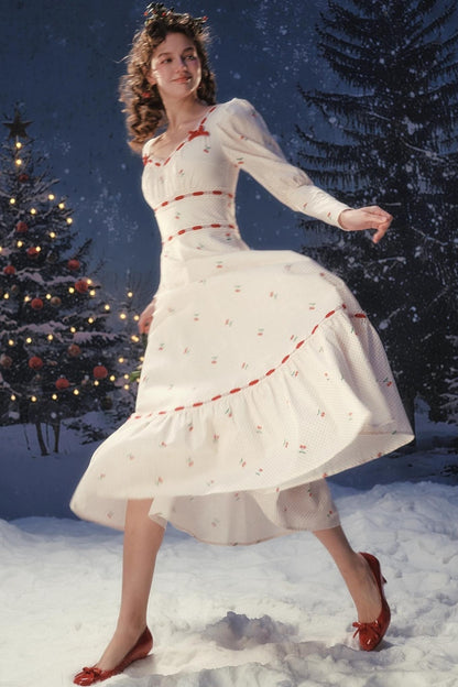 Red Velvet Lace Corset Dress Set-Up