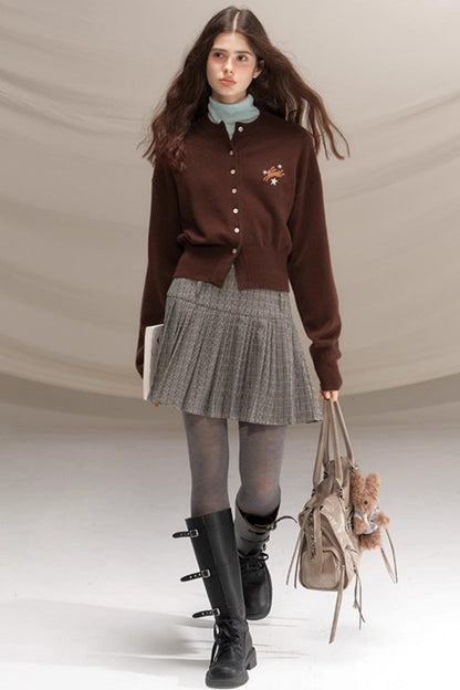 Gray Beaded Academy Jacket Set-Up