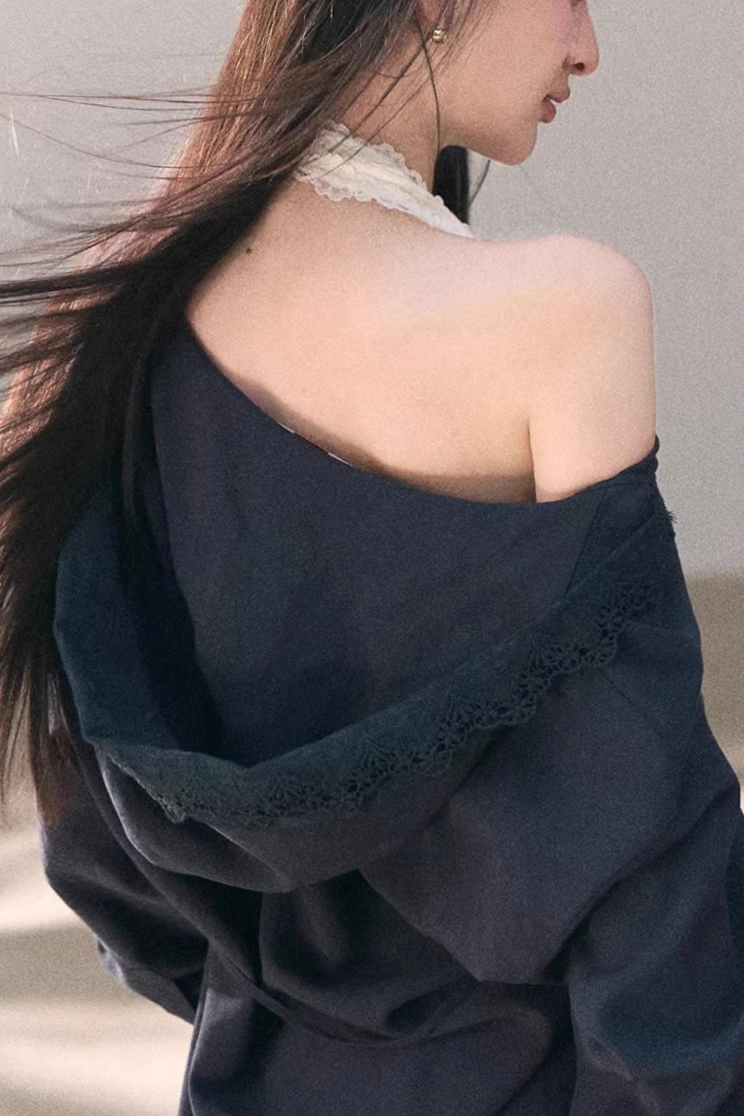 Lace-Trimmed Halter Neck Camisole