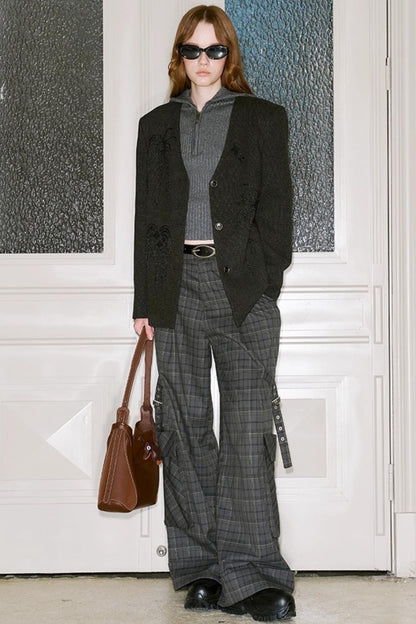 Stand-Up Collar Bottom Sweater