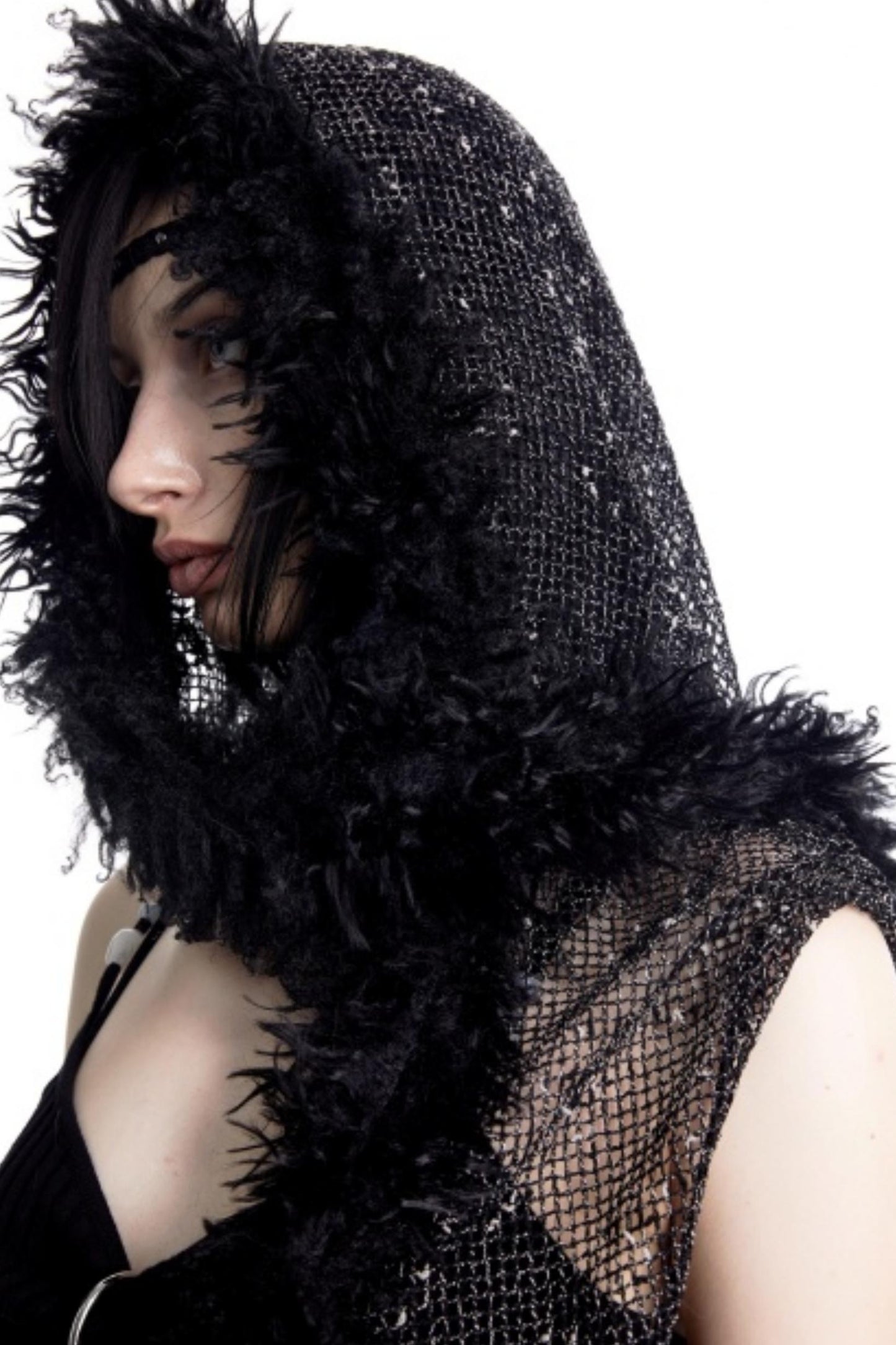 Snow Particles Wool Scarf