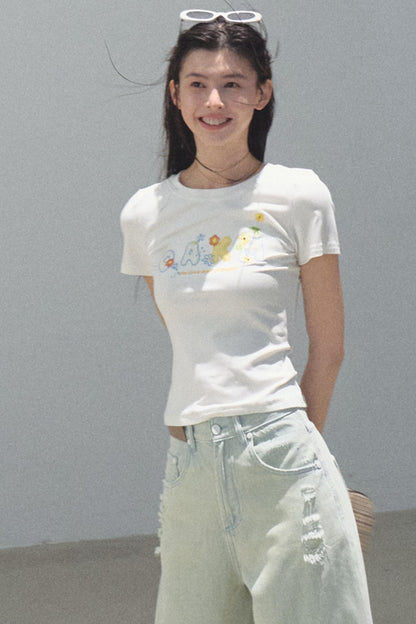 Skin-Friendly Crewneck T-Shirt