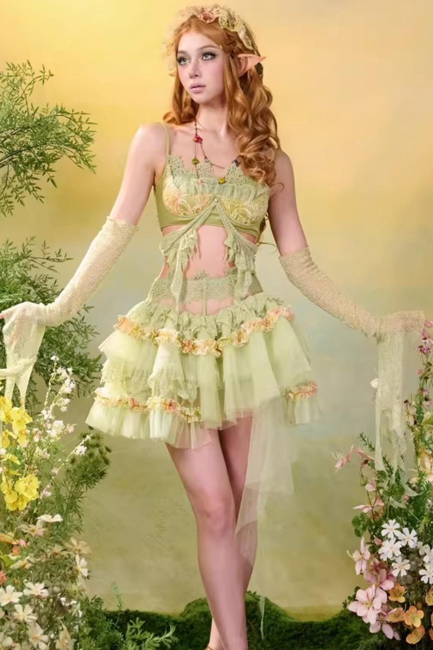 Lace Fairy Camisole Top Set-Up