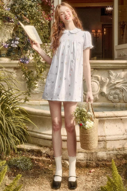 Milky Way Embroidery Linen Shirt Set-Up