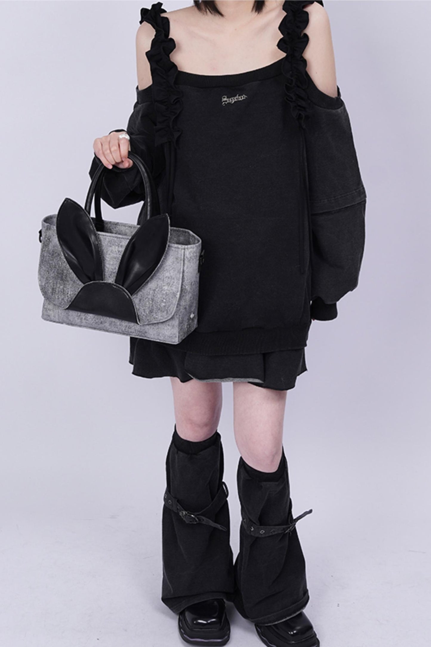 Denim Rabbit Tote Bag