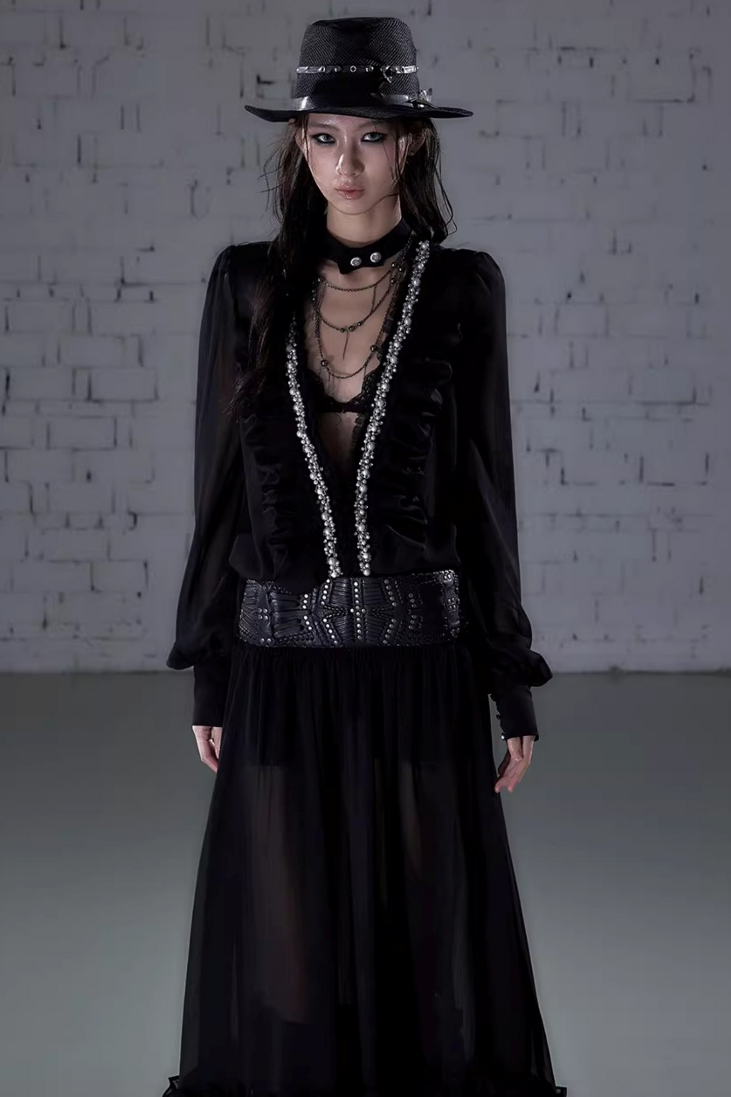 Modernes Palast-Chiffonkleid