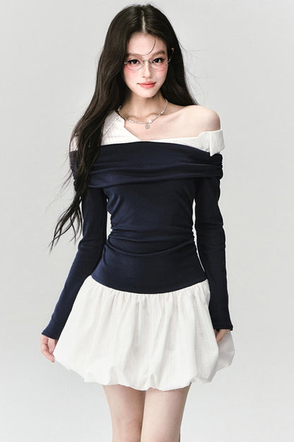 Fragile Flower Bud Puffy Dress