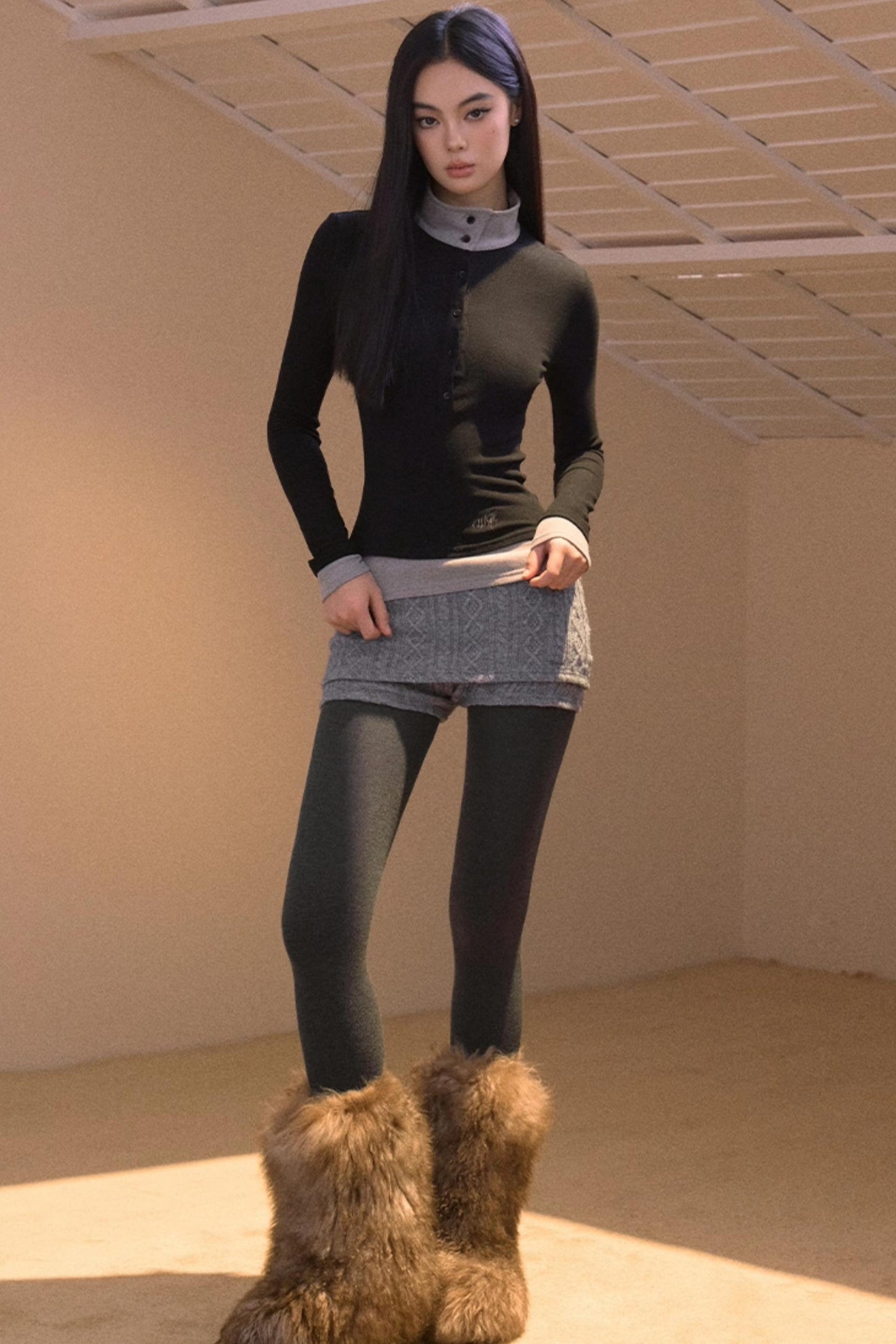 Color-Block Two-Piece T-Shirt