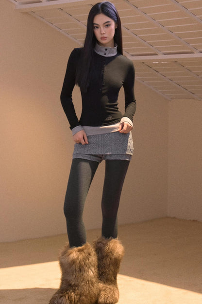 Color-Block Two-Piece T-Shirt