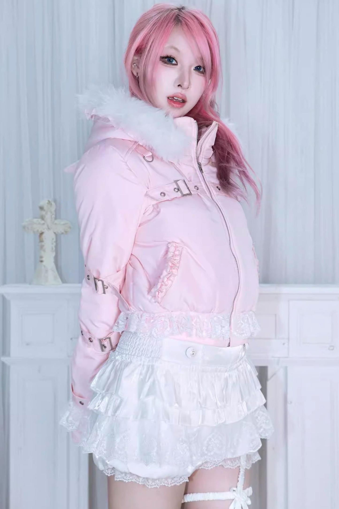 Detachable Hat Punk Jacket