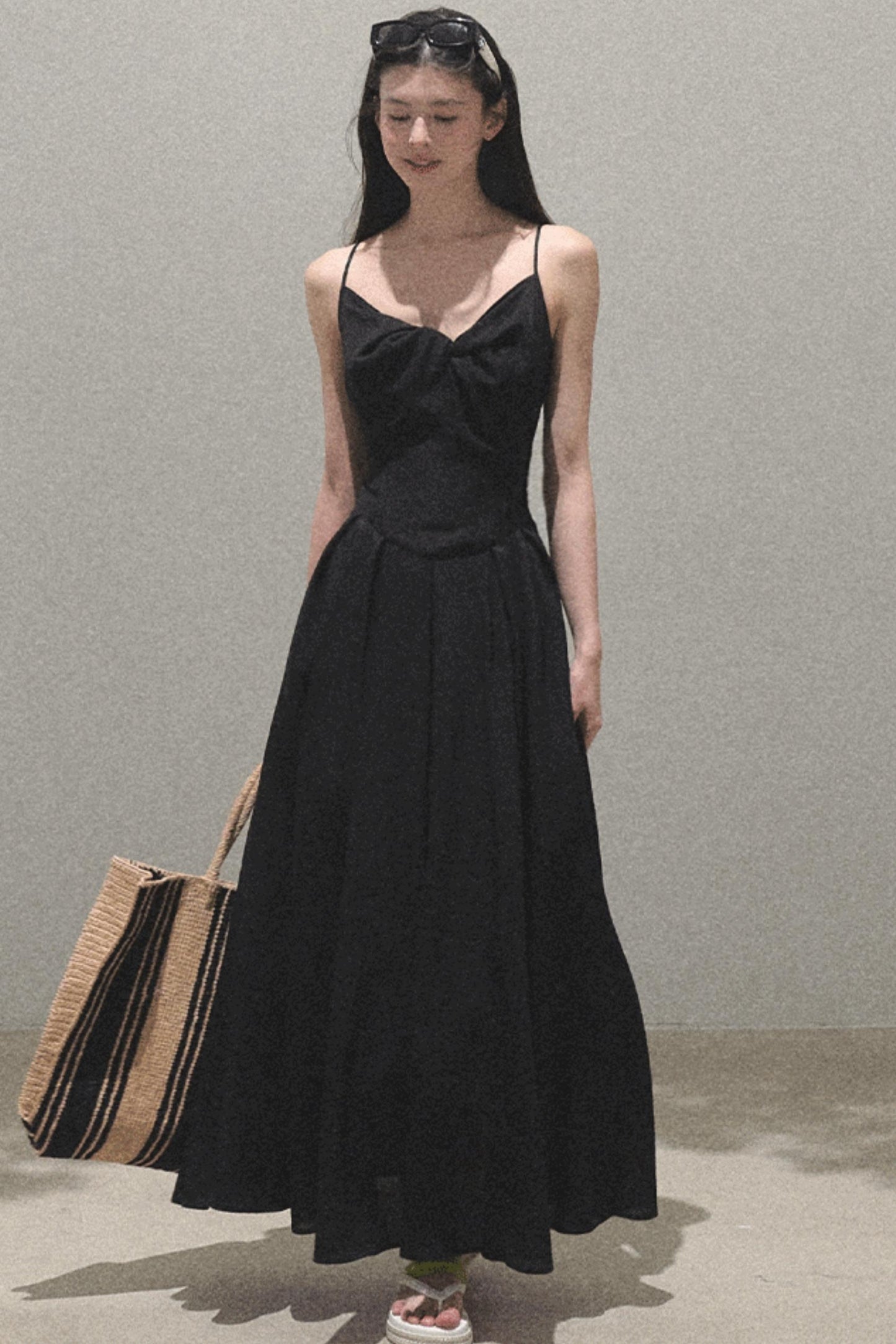 Vintage Ice Linen Camisole Dress