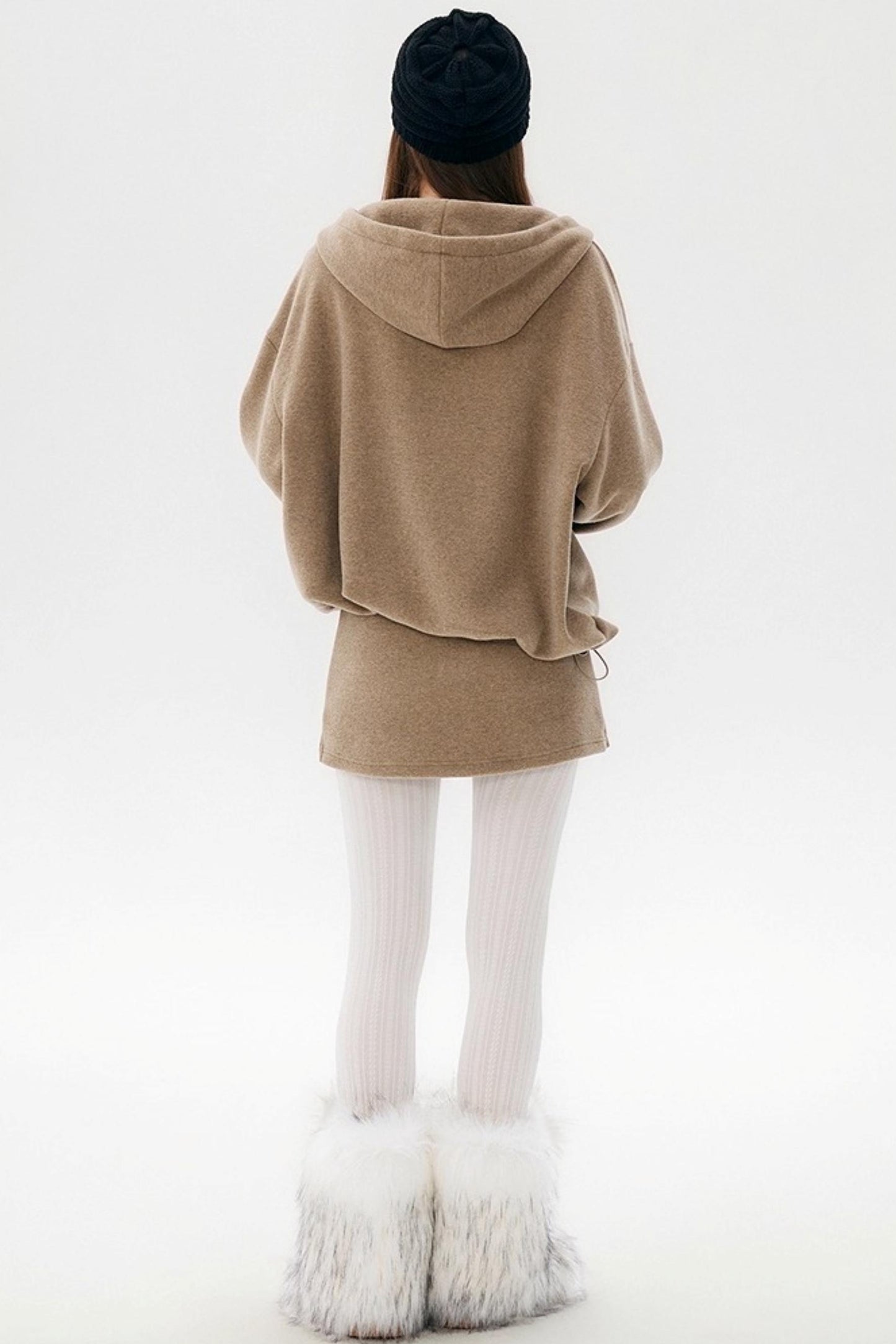 Smoky Winter Hoodie Skirt Set-Up