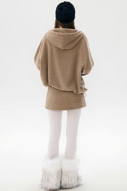 Smoky Winter Hoodie Skirt Set-Up