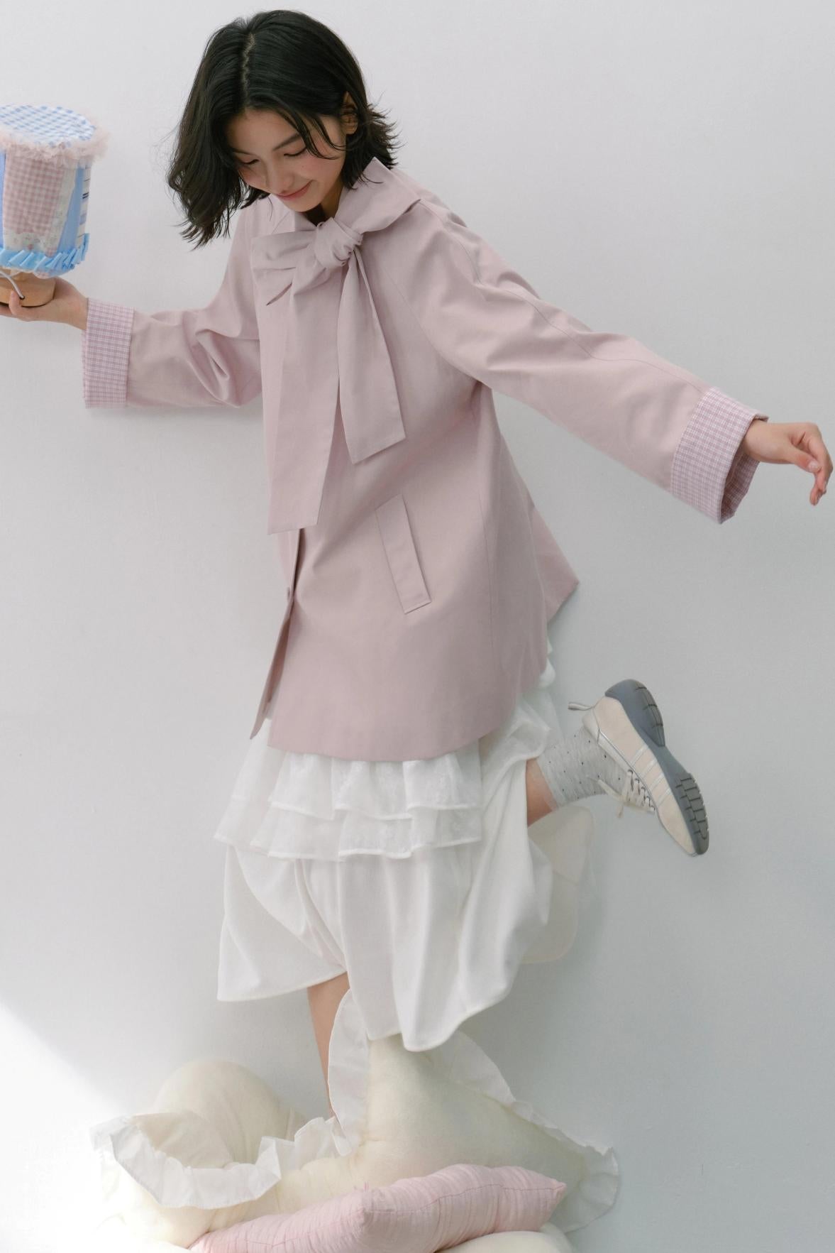 Sweet Bow Trench Coat