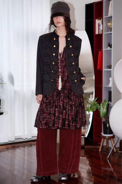 Vintage Suede Sleeveless Dress