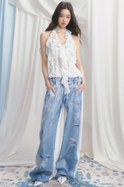 Moonlight Ripple Ambient Camisole Set-Up