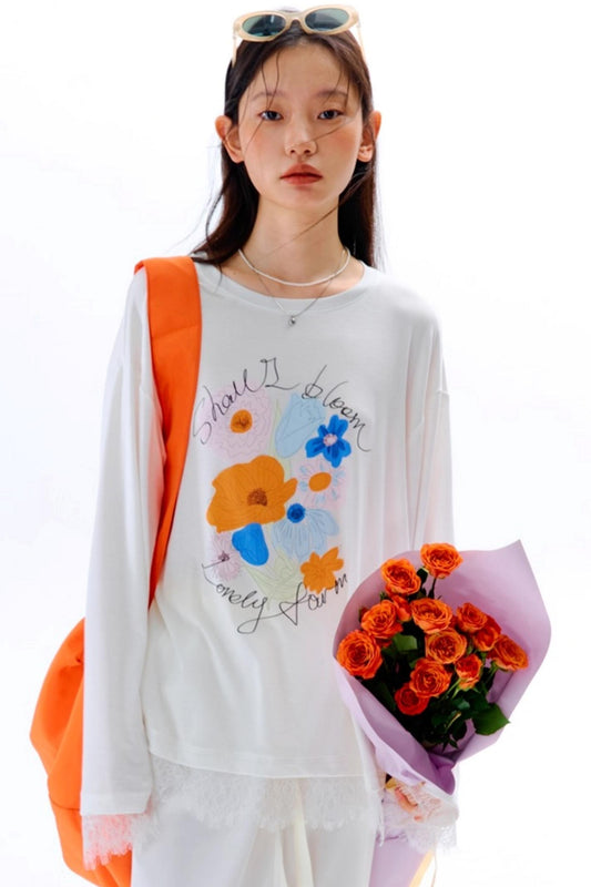 Square Streamer Printed Top