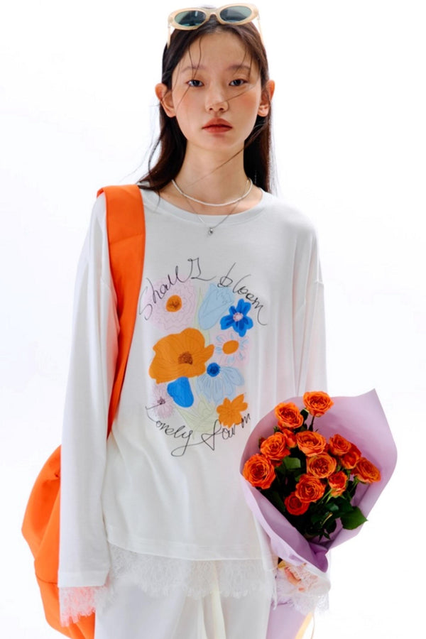 Square Streamer Printed Top