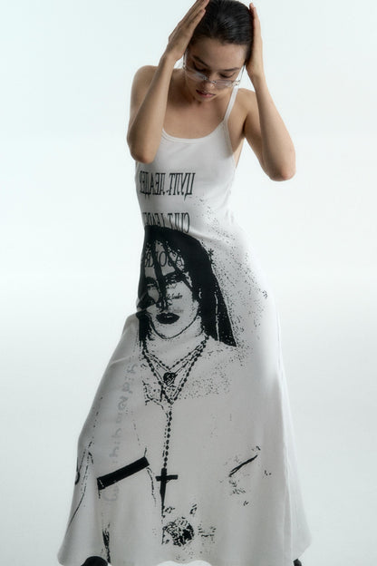 Spicy Halter Rhinestone Maxi Dress