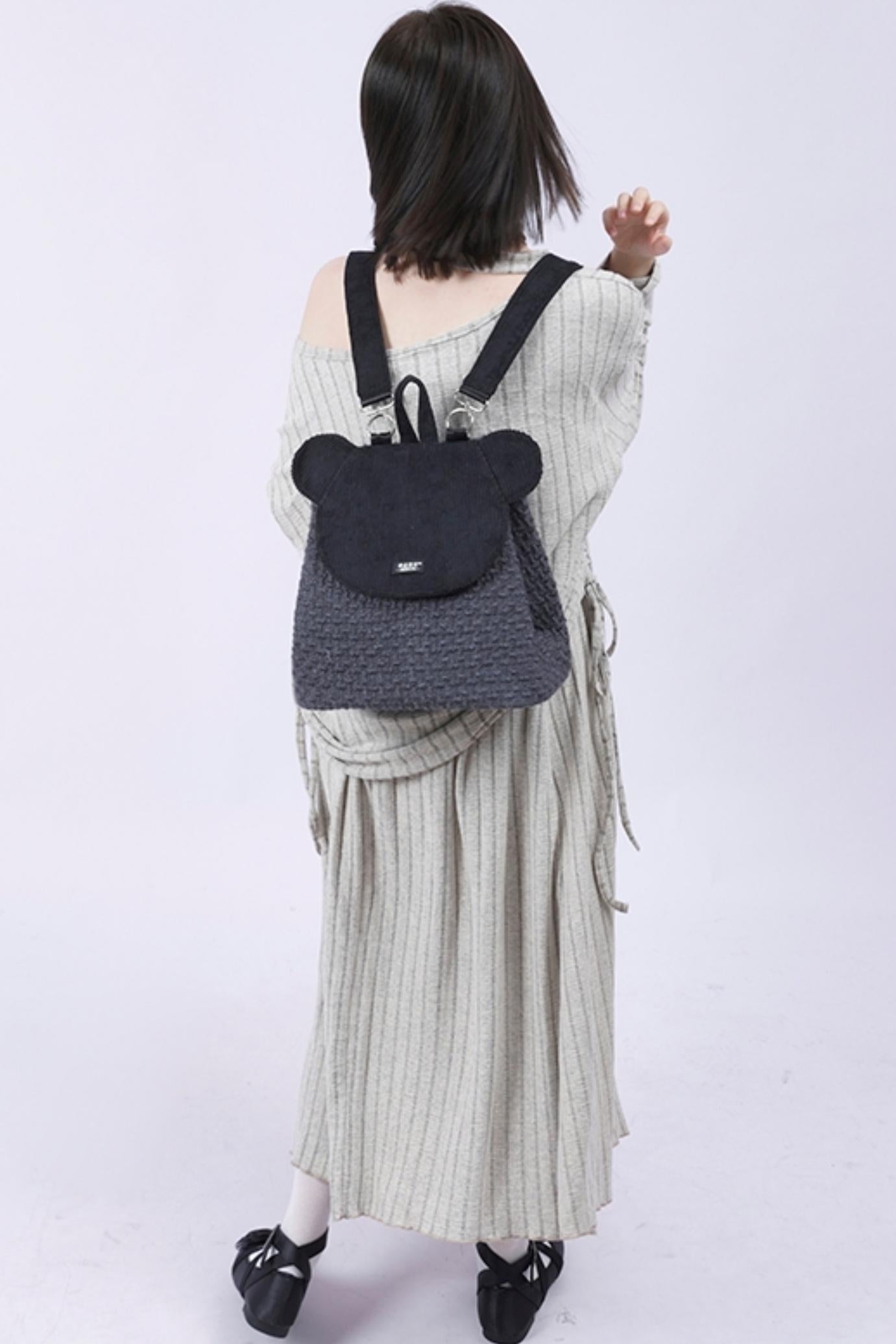 Patchwork Bear Crossbody Bag